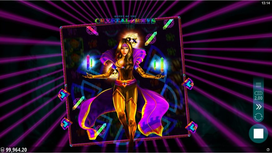 Queen of the Crystal Rays slot screen 2