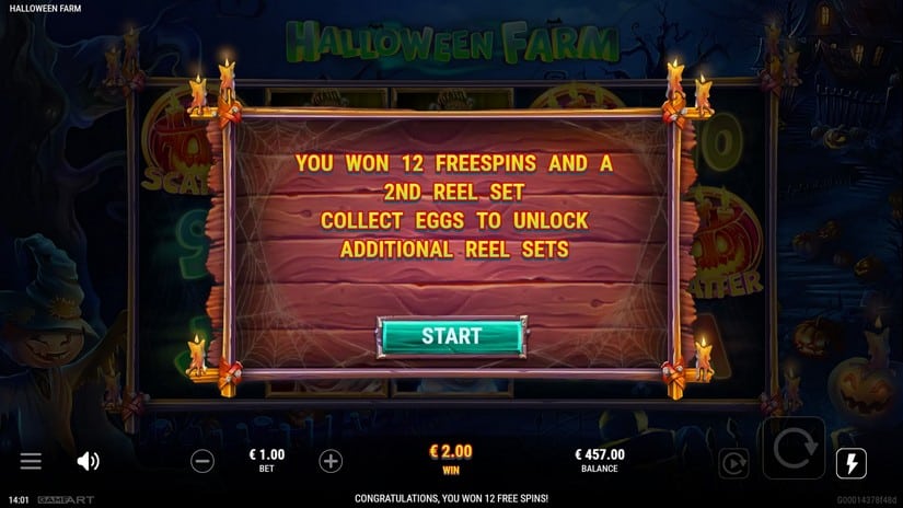 Halloween Farm slot screen 3
