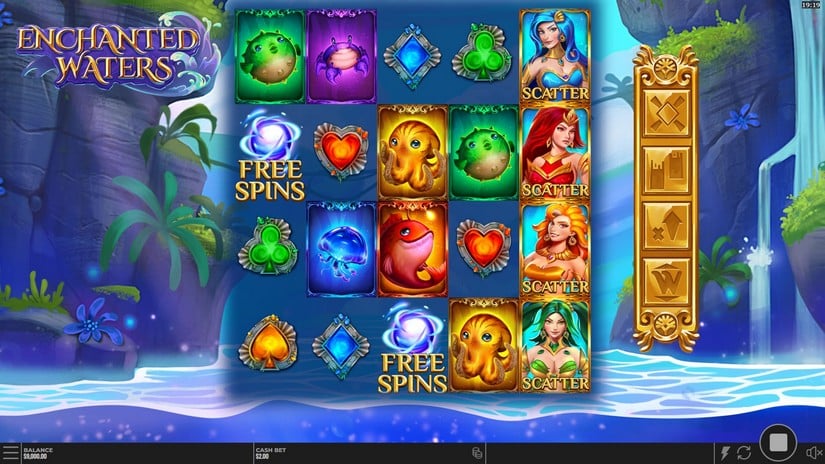 Enchanted Waters slot screen 2