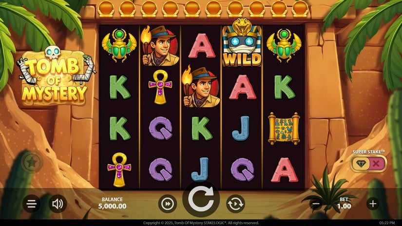 Tomb of Mystery slot screen 1