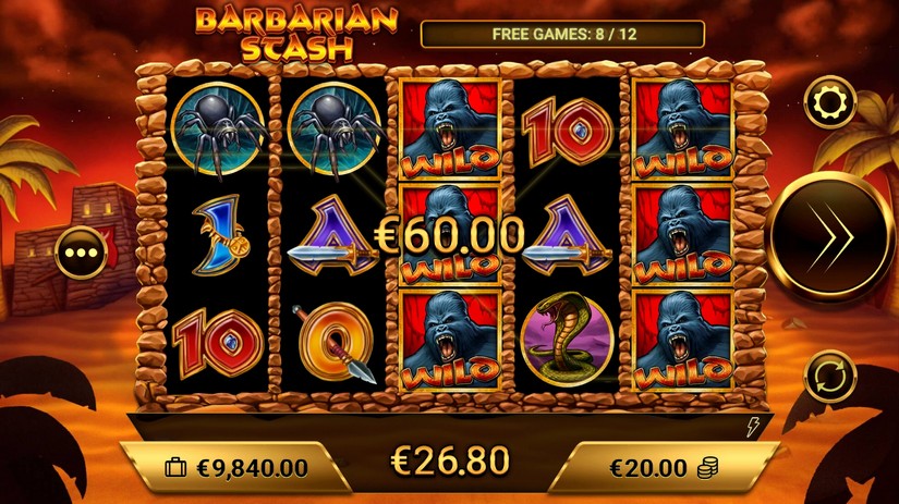 Barbarian Stash slot screen 4