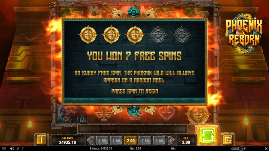 Phoenix Reborn slot screen 4