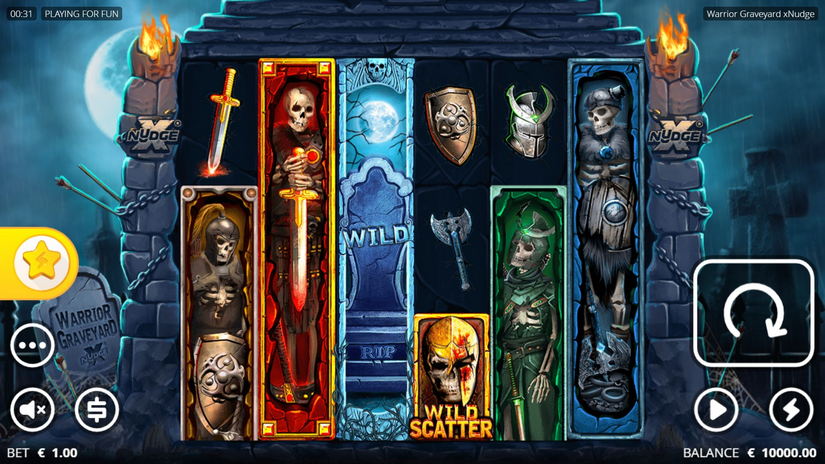 Warrior Graveyard slot screen 1