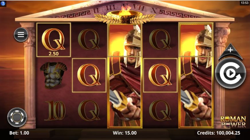 Roman Power slot screen 4