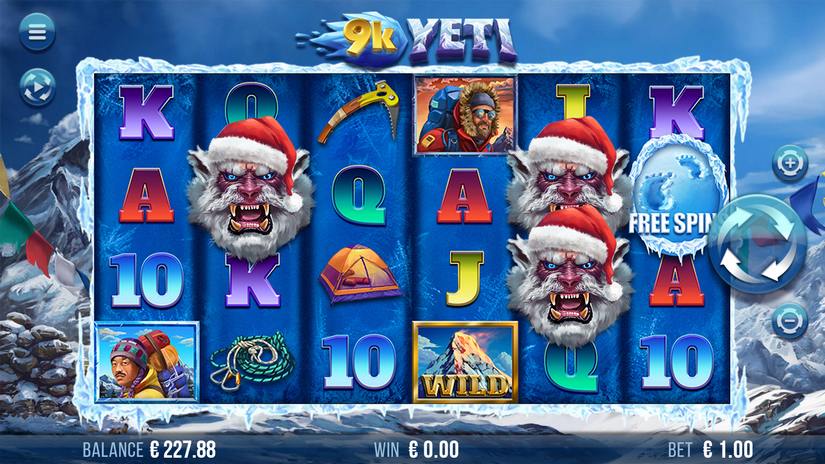 Santa 9K Yeti slot screen 1