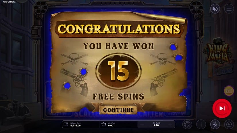 King of Mafia slot screen 3