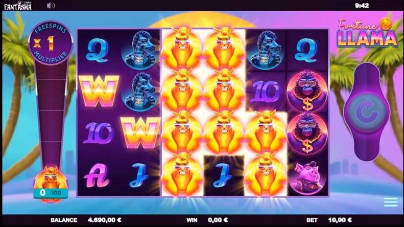 Fortune Llama slot screen 1