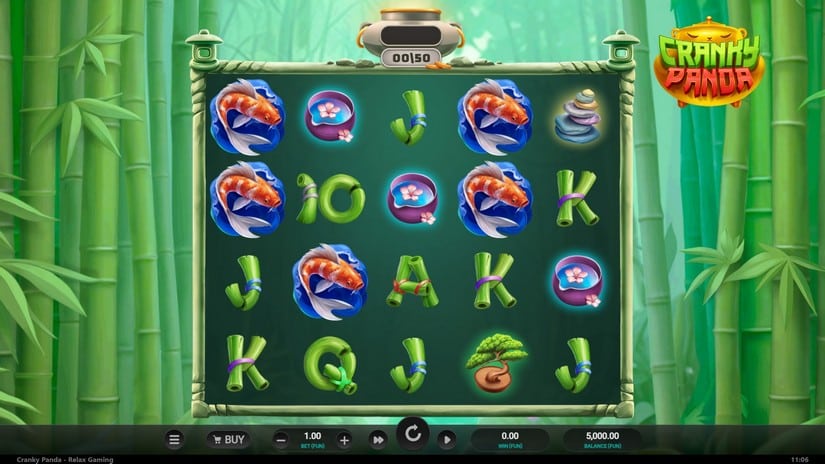 Cranky Panda slot screen 1