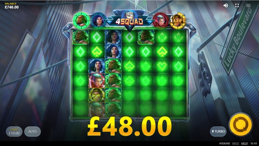 4Squad slot screen 4