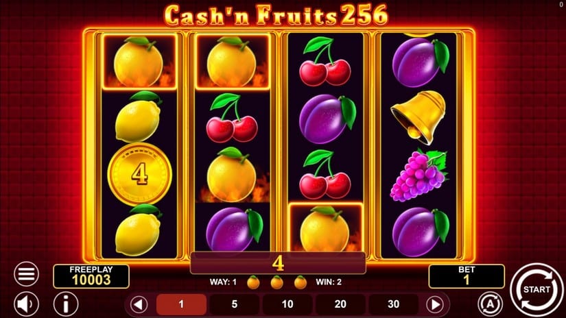 Cash’n Fruits 256 slot screen 2