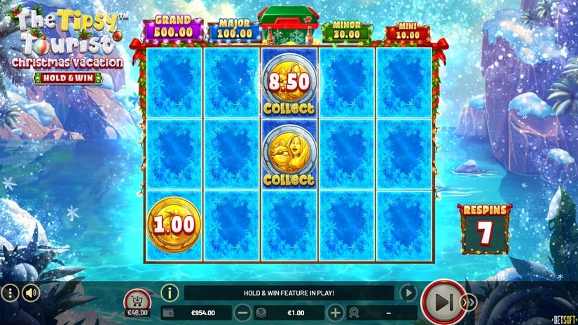 The Tipsy Tourist: Christmas Vacation – Hold & Win slot screen 4