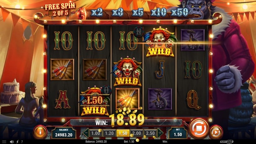 3 Clown Monty 2 slot screen 5