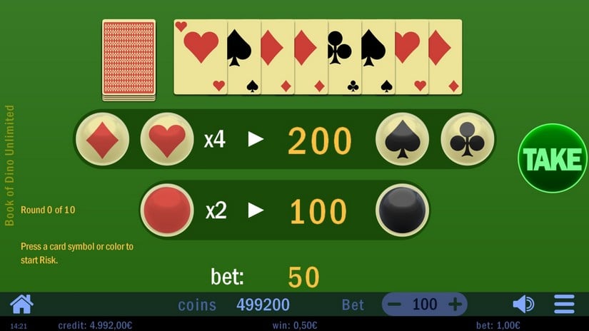 Book of Dino slot screen 3