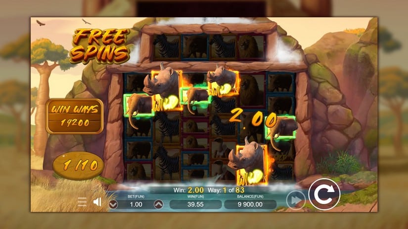 Savannah Spirits slot screen 4