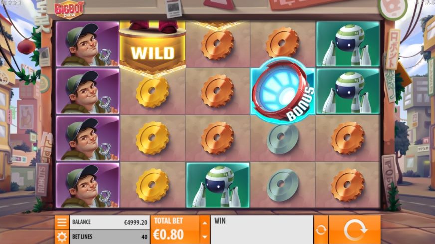 Big Bot Crew slot screen 1