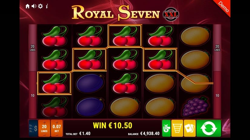 Royal Seven XXL slot screen 2