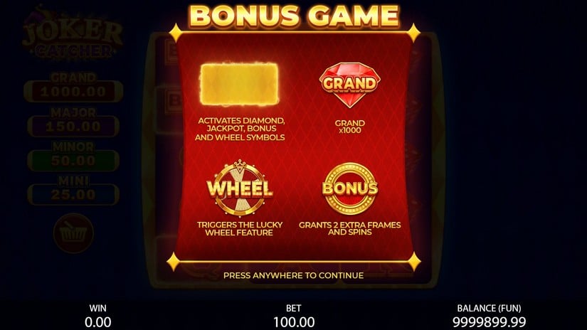 Joker Catcher slot screen 3