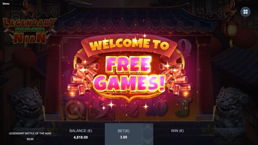 Legendary Battle of the Nian slot screen 4