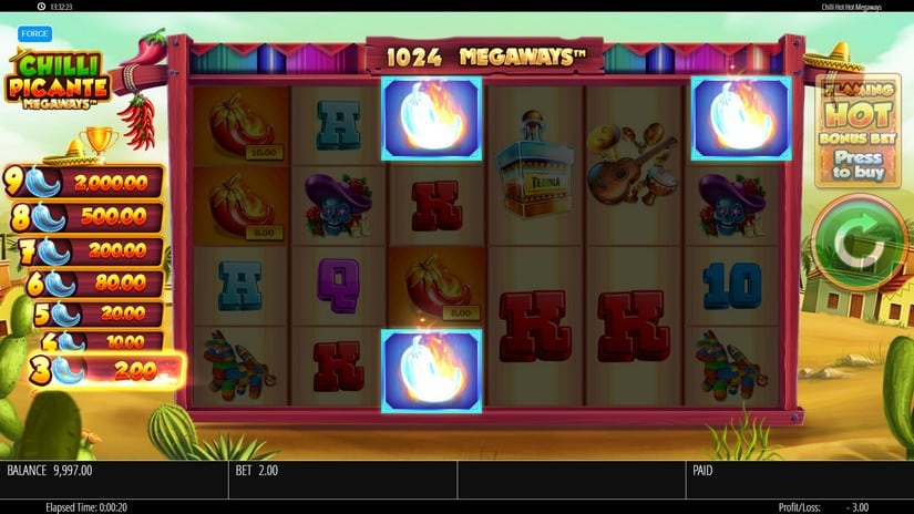 Chilli Picante Megaways slot screen 2