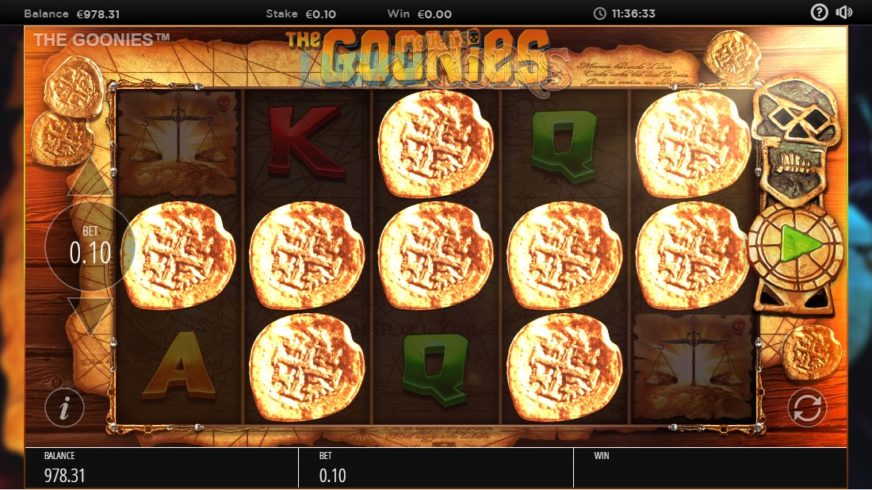 The Goonies slot screen 3