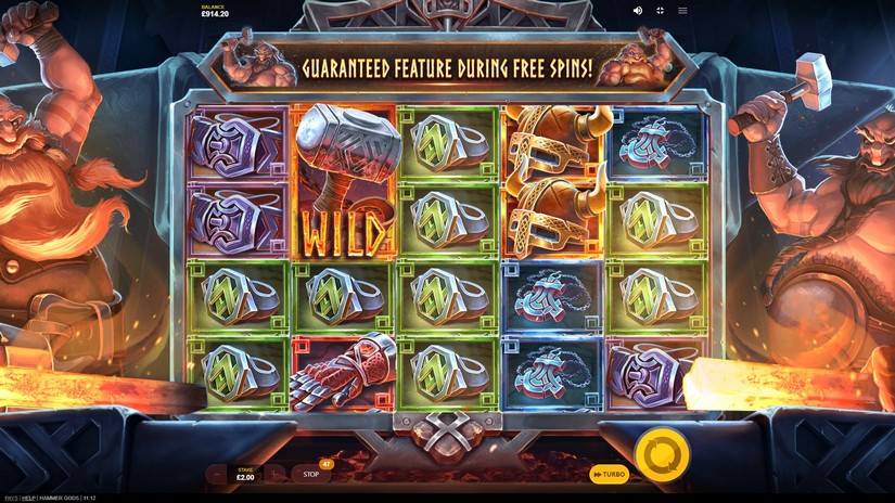 Hammer Gods slot screen 4