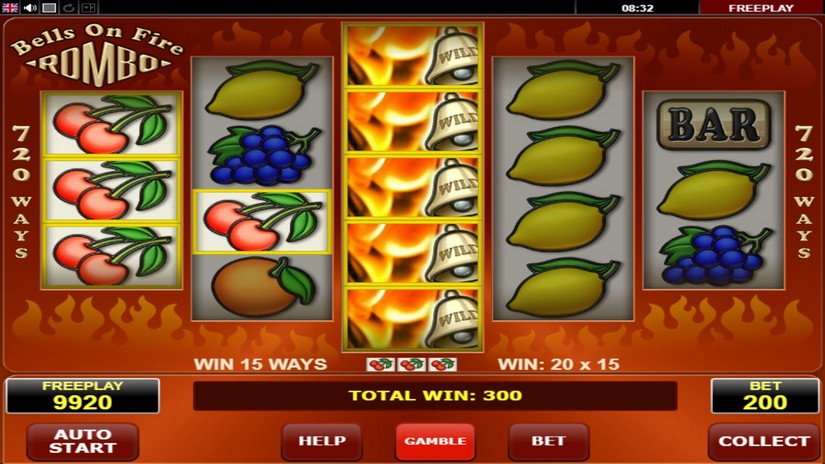 Bells on Fire Rombo slot screen 4