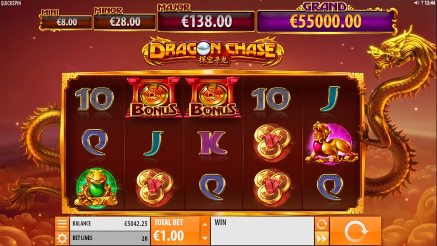 Dragon Chase slot screen 1