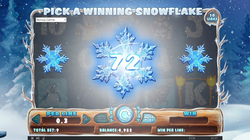 Snowing Luck slot screen 3