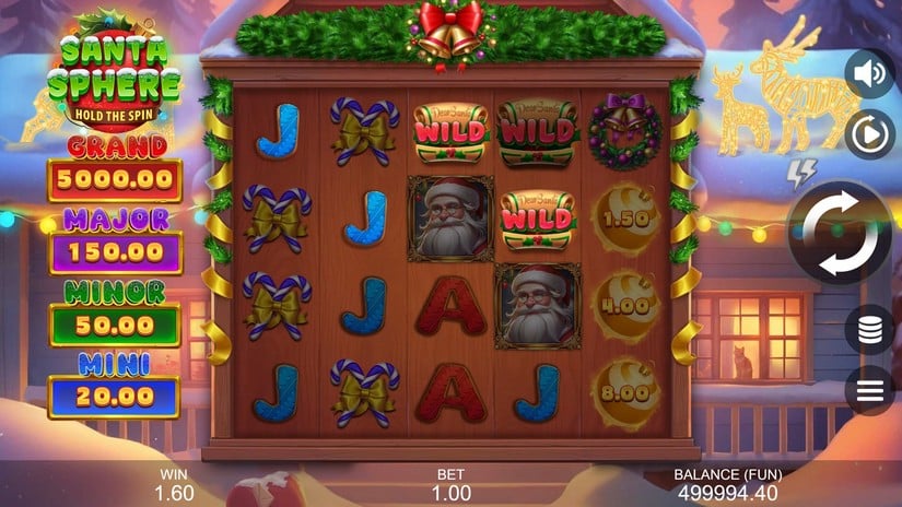 Santa Sphere: Hold The Spin slot screen 1