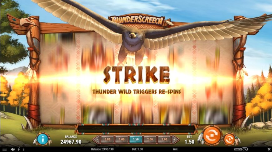 Thunder Screech slot screen 2