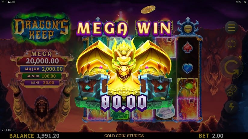 Dragon’s Keep slot screen 5