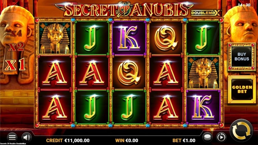 Secret of Anubis DoubleMax slot screen 1
