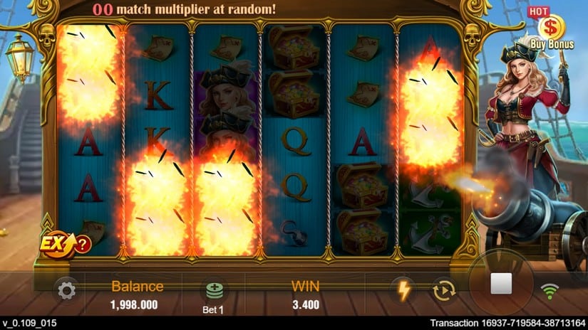 Pirate Queen slot screen 2