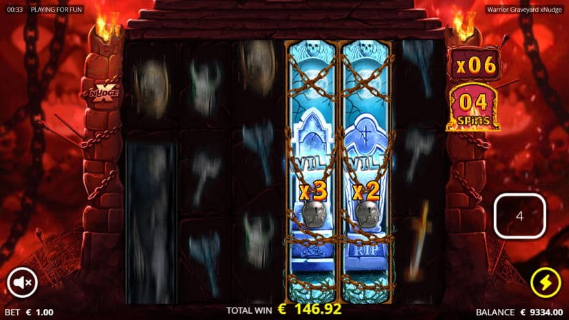 Warrior Graveyard slot screen 6