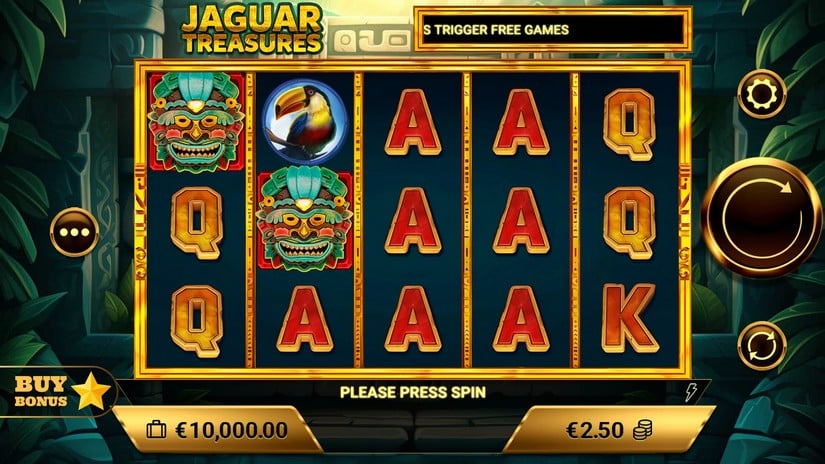 Jaguar Treasures slot screen 1