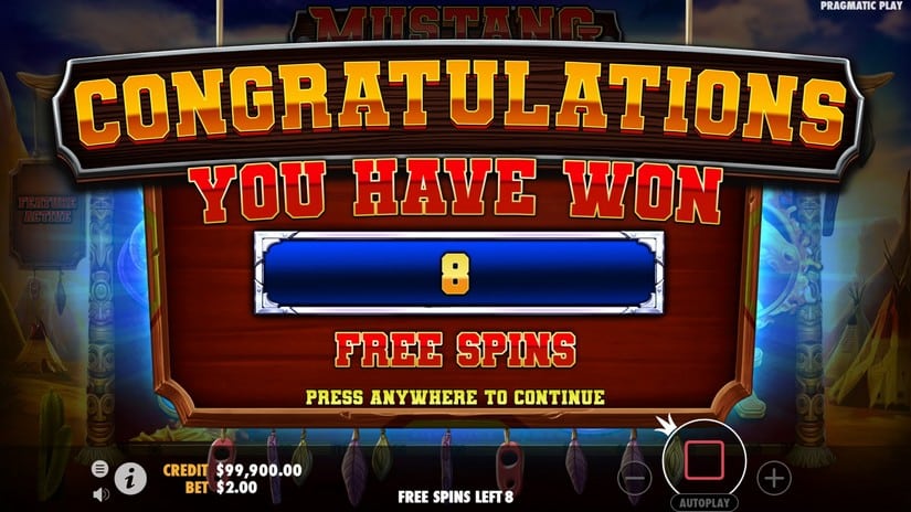 Mustang Trail slot screen 3
