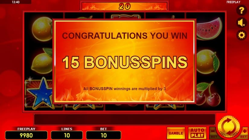 Hot Scatter Deluxe slot screen 3