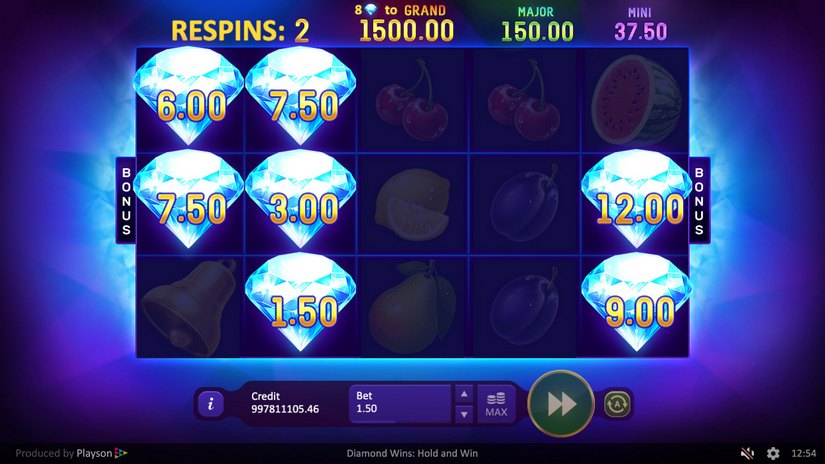 Diamond Wins: Hold & Win slot screen 5