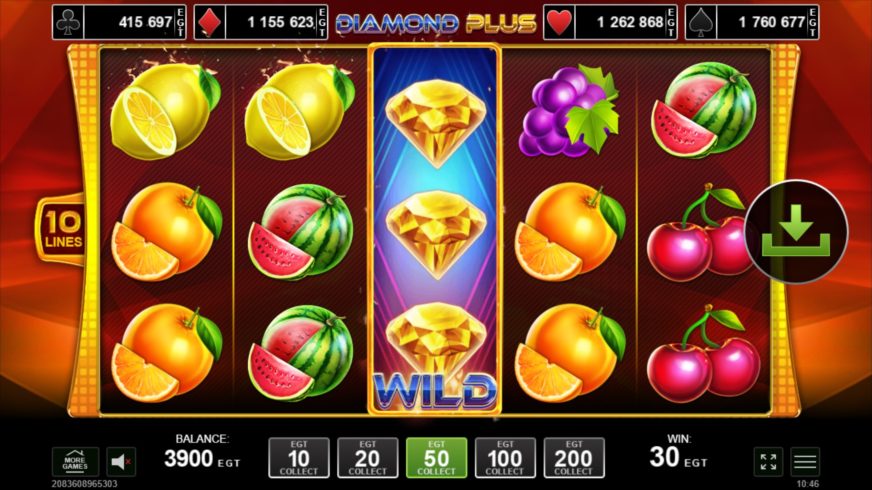 Diamond Plus slot screen 4