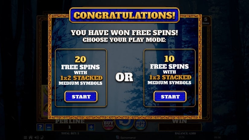 Wolf Fang Winter Storm slot screen 3