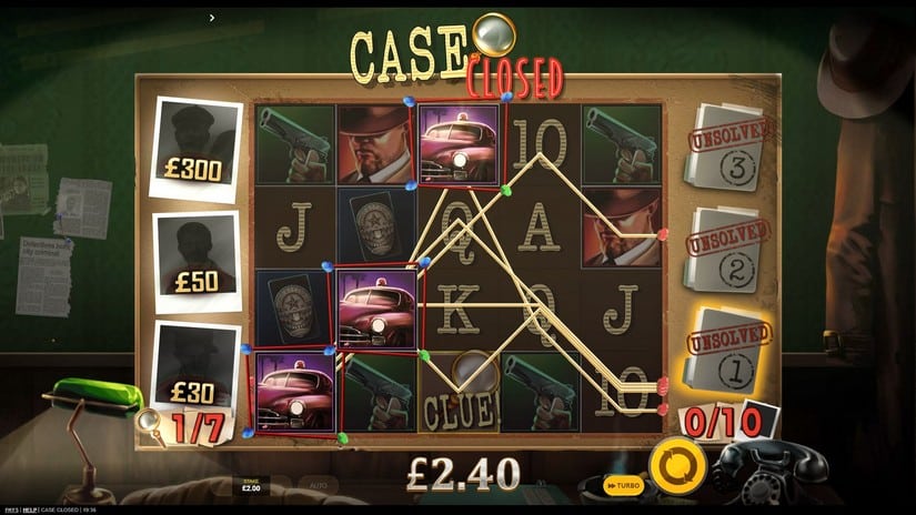 Case Closed slot screen 3