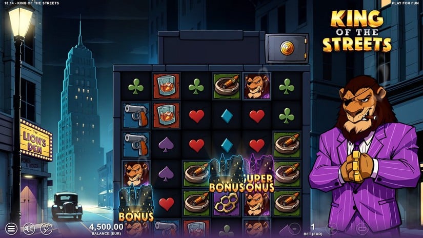 King of the Streets slot screen 2
