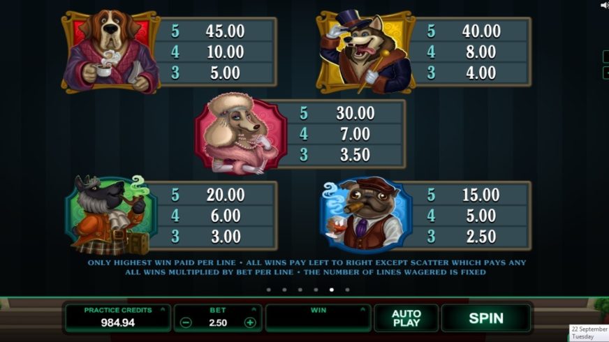 Hound Hotel slot screen 2
