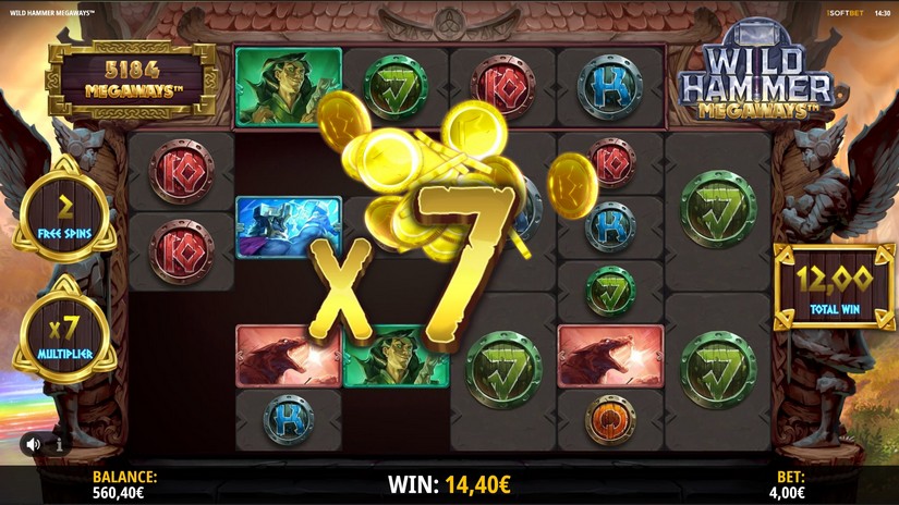 Wild Hammer Megaways slot screen 5