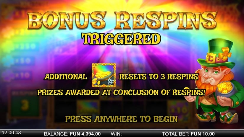 Shamrock Money Pot 10K ways slot screen 4