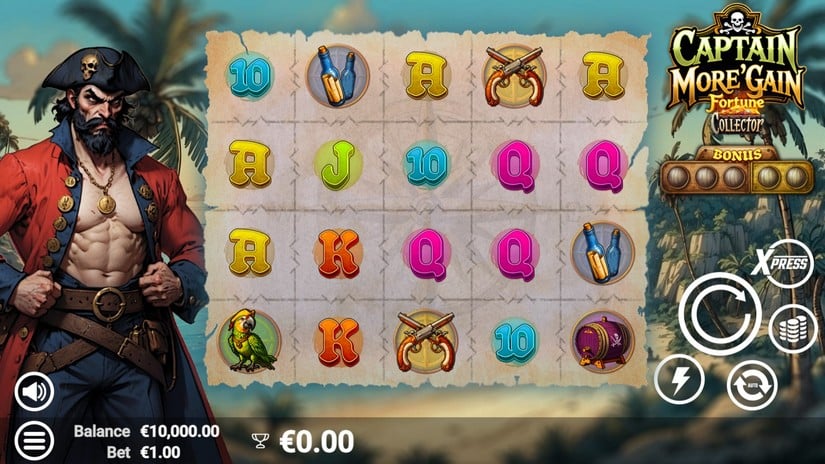 Captain More’Gain slot screen 1
