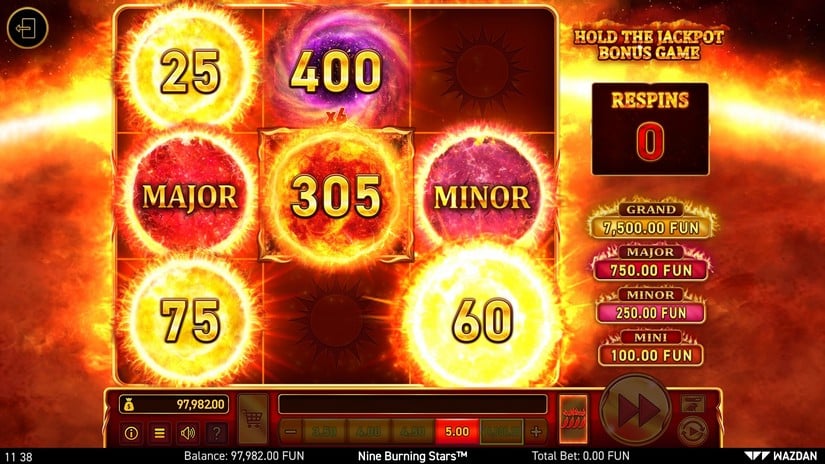 9 Burning Stars™ slot screen 7