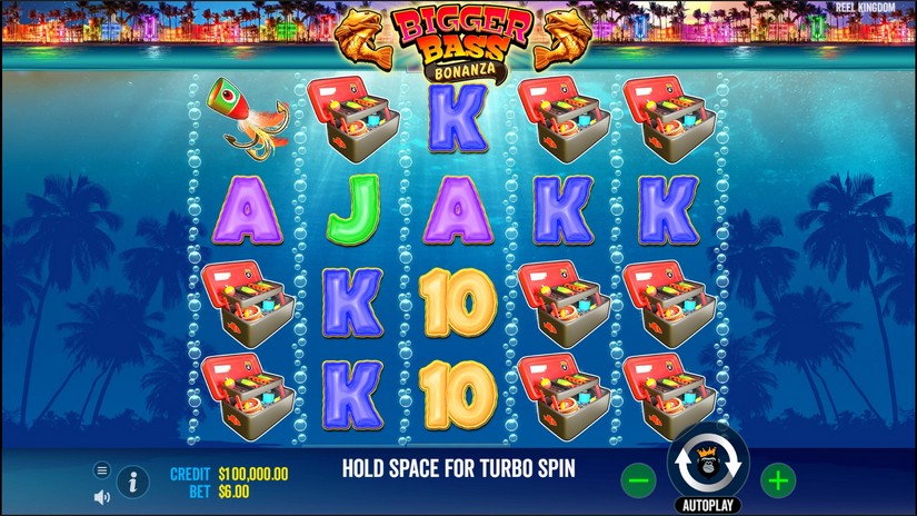 Bigger Bass Bonanza slot screen 1