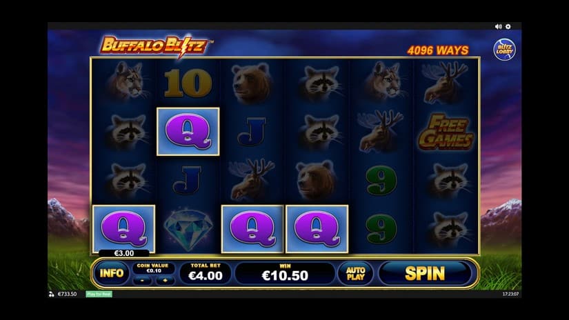 Buffalo Blitz slot screen 3