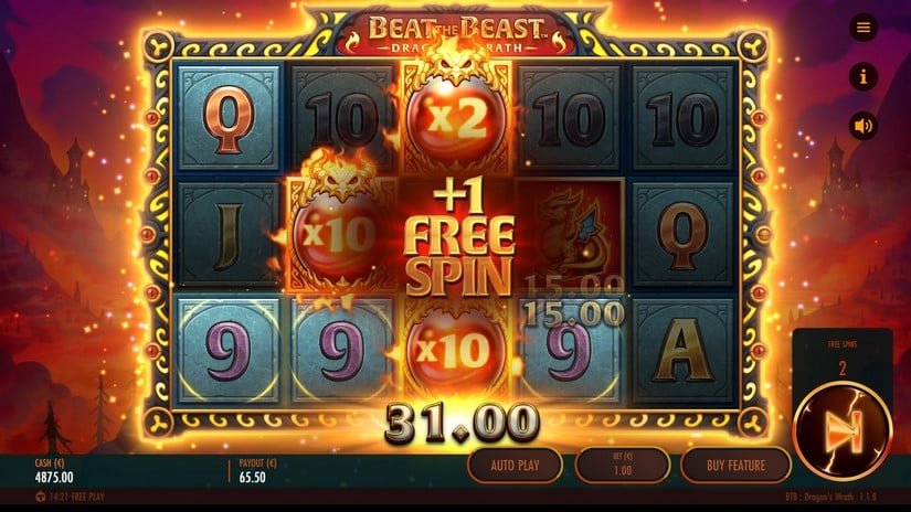 Beat the Beast Dragon’s Wrath slot screen 5